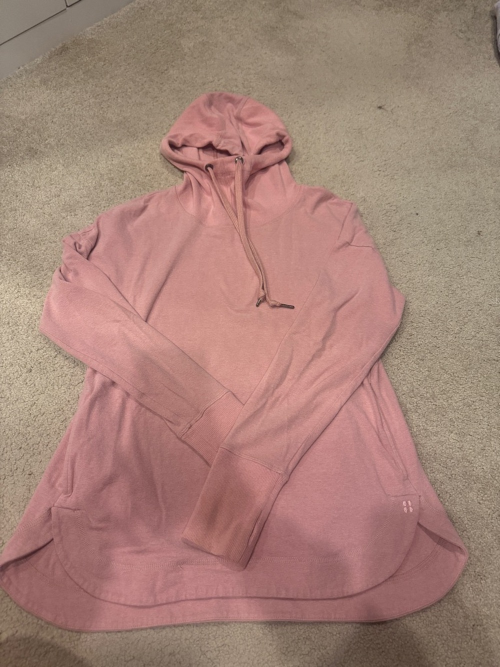Sweaty Betty Women's Dusty Pink Hooded Pullover Top